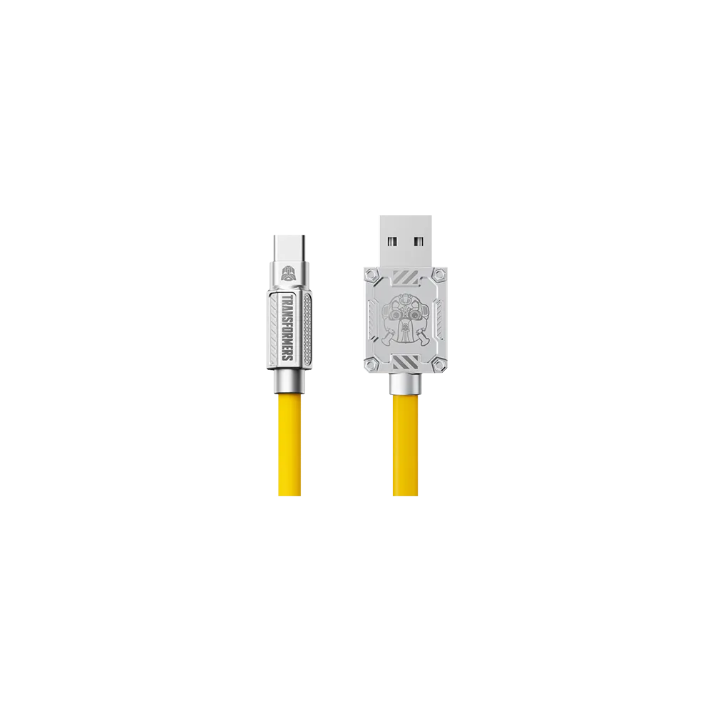 TRANSFORMERS USB to C cable Transformers TF-A01, 1.5m, yellow - TF-A01-YL
