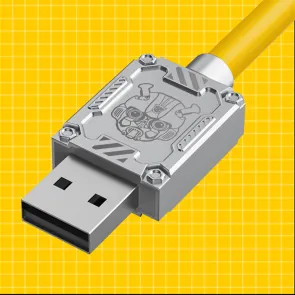 TRANSFORMERS USB to C cable Transformers TF-A01, 1.5m, yellow - TF-A01-YL