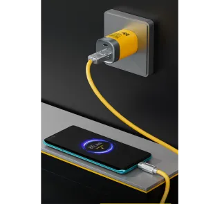 TRANSFORMERS USB to C cable Transformers TF-A01, 1.5m, yellow - TF-A01-YL