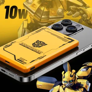 TRANSFORMERS Power Bank 5000 mAh in Brezžični Polnilec 10W Transformers TF-D01, Rumena - TF-D01-YL