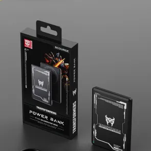 TRANSFORMERS Power Bank 5000 mAh and Wireless Charger 10W Transformers TF-D01, Black - TF-D01-BK