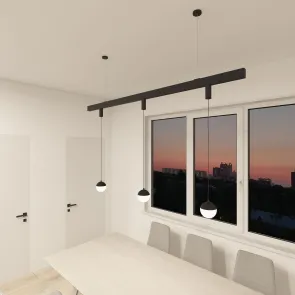 LED strip light. Suspended LED light for track system. Smart rail-mounted LED light
