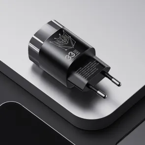 TRANSFORMERS Universal smartphone charger Transformers TF-K01, USB and C output, 33W, black - TF-K01-BK