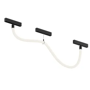 LED strip light. Flexible LED light for track system. Smart rail-mounted LED light