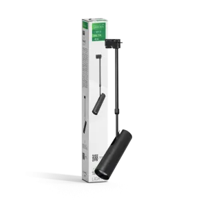 GREEN TECH Šinska svjetiljka Green Tech, GU10, IP20, črna - L100-BK