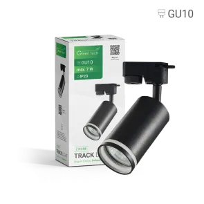 GREEN TECH Šinska svjetiljka Green Tech, GU10, IP20, črna - L194-BK