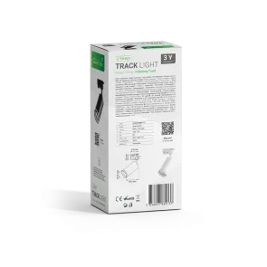 GREEN TECH Šinska svjetiljka Green Tech, GU10, IP20, črna - L194-BK