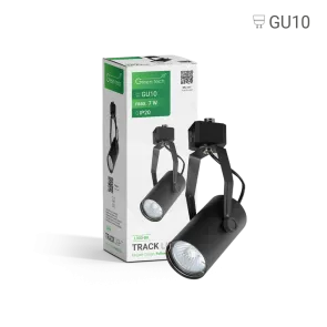 GREEN TECH Šinska svjetiljka Green Tech, GU10, IP20, črna - L300-BK