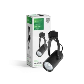 GREEN TECH Šinska svjetiljka Green Tech, GU10, IP20, črna - L300-BK