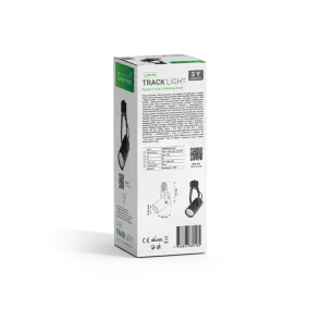 GREEN TECH Šinska svjetiljka Green Tech, GU10, IP20, črna - L300-BK