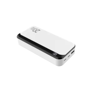 GIGATECH Power Bank Gigatech 20000 mAh, USB and C Outputs, White - TX20000-WH