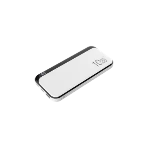 GIGATECH Power Bank Gigatech 10000 mAh, USB and C Outputs, White - TX10000-WH