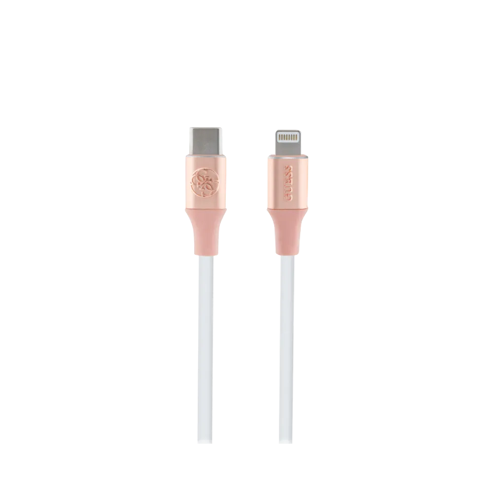 Guess C to lightning cable Guess 1.5m, pink - GUCLLALRGDP
