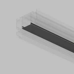 PVC stranski pokrovi za tirnico SMART, črna, 1000 mm, Zaščitni element za LED tirnični sistem