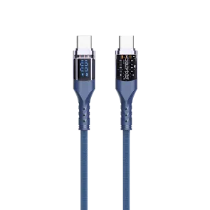 GIGATECH C to C cable Gigatech XB811 1m, 100W, with LED display, blue
