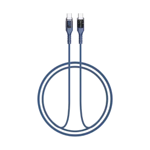 GIGATECH C na C kabel Gigatech XB811 1m, 100W, s LED zaslonom, modra