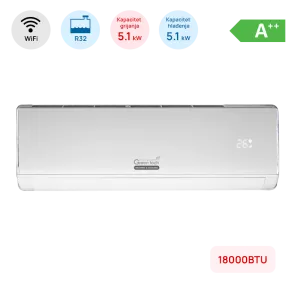 GREEN TECH Air Conditioner Green Tech 18000BTU, 5.1kW, A++, R32, -22°C ~ 53°C, with heater, WiFi, white - 18-IND2-WIFI