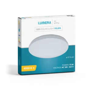 LUMERA LED ceiling light Lumera Lighting Felipa, 72W, 4000K, diameter 57.5cm, starry sky