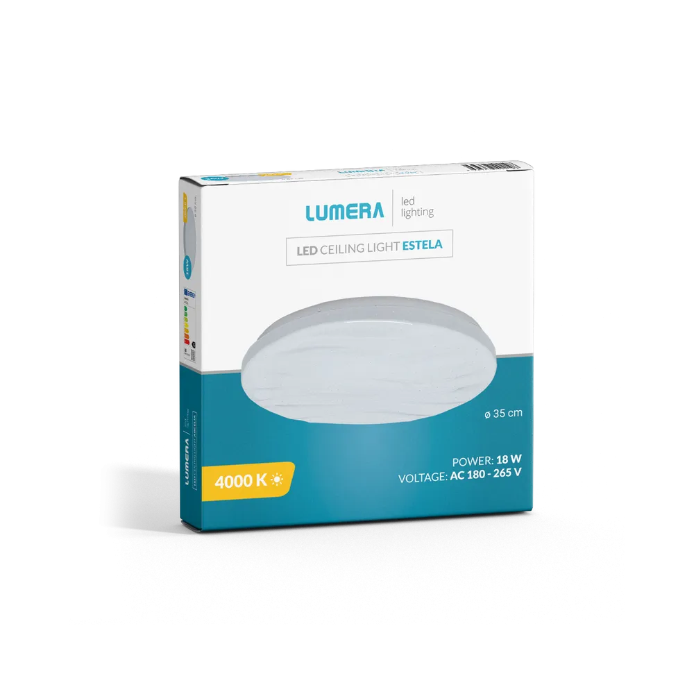 LUMERA LED plafonjera Lumera Lighting Estela, 18W, 4000K, premer 35cm, zvezdno nebo