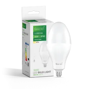 GREEN TECH LED žarnica Green Tech 30W, 4000K, E27, B90, Flux: 3000 lm, IP40, Epistar čip - BLX-6162
