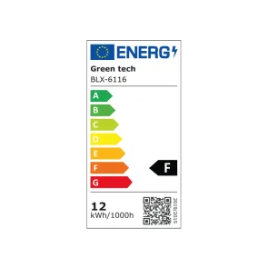 GREEN TECH LED bulb Green Tech 12W, 4000K, E27, A60, Flux: 1200 lm, IP40, Epistar chip - BLX-6116