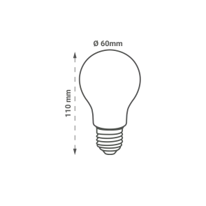 GREEN TECH LED bulb Green Tech 12W, 3000K, E27, A60, Flux: 1200 lm, IP40, Epistar chip - BLX-6115
