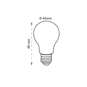 GREEN TECH LED bulb Green Tech 6W, 6000K, E27, A60, Flux: 600 lm, IP40, Epistar chip - BLX-6109