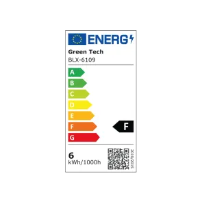 GREEN TECH LED bulb Green Tech 6W, 6000K, E27, A60, Flux: 600 lm, IP40, Epistar chip - BLX-6109