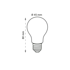 GREEN TECH LED žarulja Green Tech 6W, 4000K, E27, G45, Flux: 600 lm, IP40, Epistar čip - BLX-6101