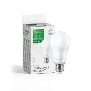 GREEN TECH LED dimabilna žarulja Green Tech, 12W, 4200K, E27, A65, Flux: 1140 lm, IP20 - LBD-4000