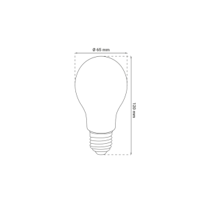 GREEN TECH LED dimmable bulb Green Tech, 12W, 4200K, E27, A65, Flux: 1140 lm, IP20 - LBD-4000