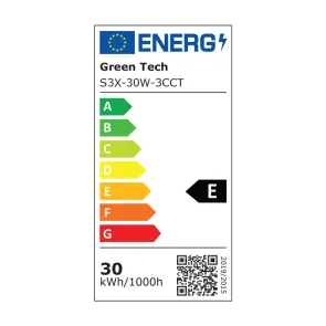 GREEN TECH LED spotlight Green Tech 30W, 3CCT, IP65, aluminum - S3X-30W-3CCT