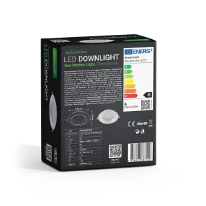 GREEN TECH LED downlight Green Tech 6W, 3 CCT, round - DW-R03-6W-3CCT