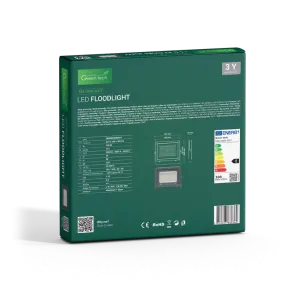 GREEN TECH LED reflektor Green Tech 100W, 3CCT, IP65, aluminij - S3X-100W-3CCT