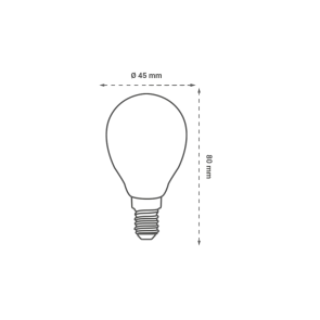GREEN TECH LED bulb Green Tech 5W, 4000K, E14, G45, IP20, Sanan chip - LB-1302