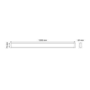 GREEN TECH LED lamp Green Tech, 36W, 3CCT, IP40, 120 cm recessed - PF-36W-3CCT