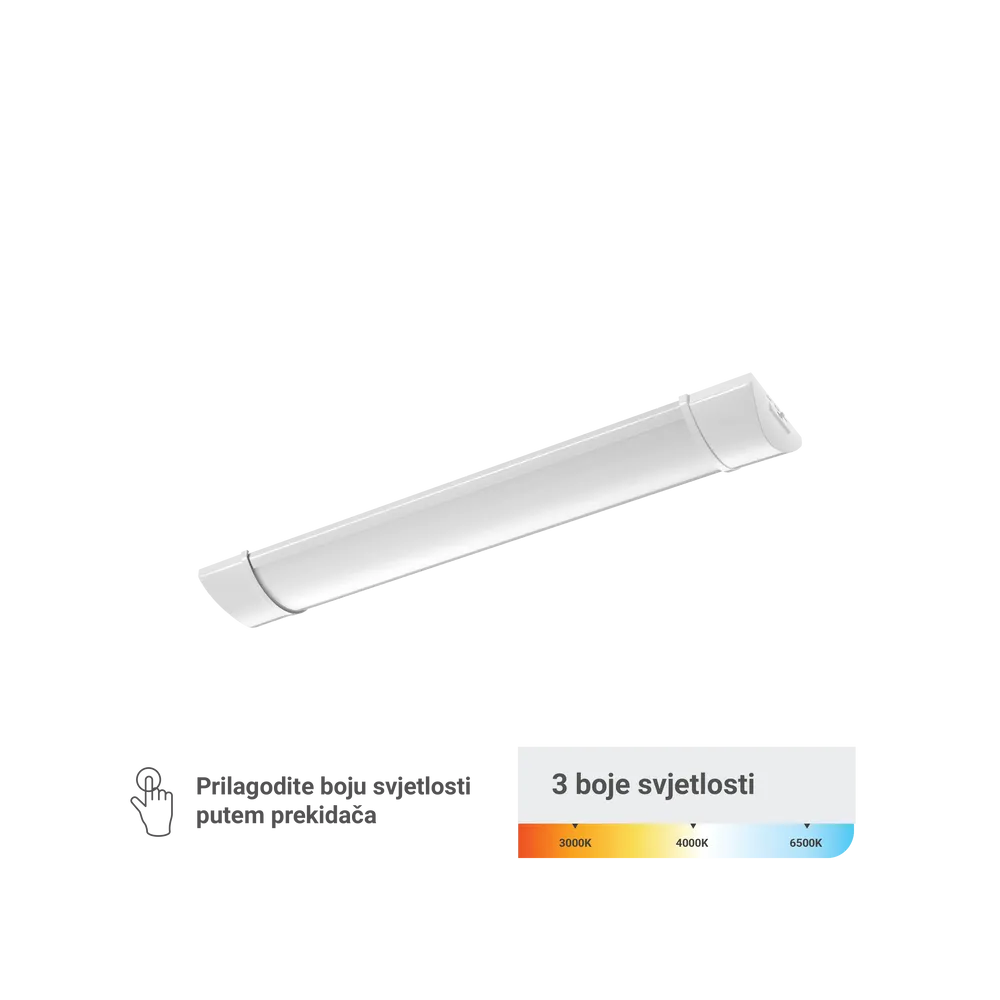 GREEN TECH LED lamp Green Tech, 18W, 3CCT, IP40, 60 cm under-cabinet - PF-18W-3CCT