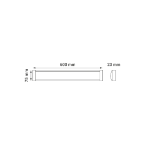 GREEN TECH LED lamp Green Tech, 18W, 3CCT, IP40, 60 cm under-cabinet - PF-18W-3CCT