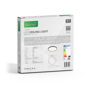 GREEN TECH LED stropna svetilka Green Tech 36W, 4000K, premer 49cm - CLD-8905