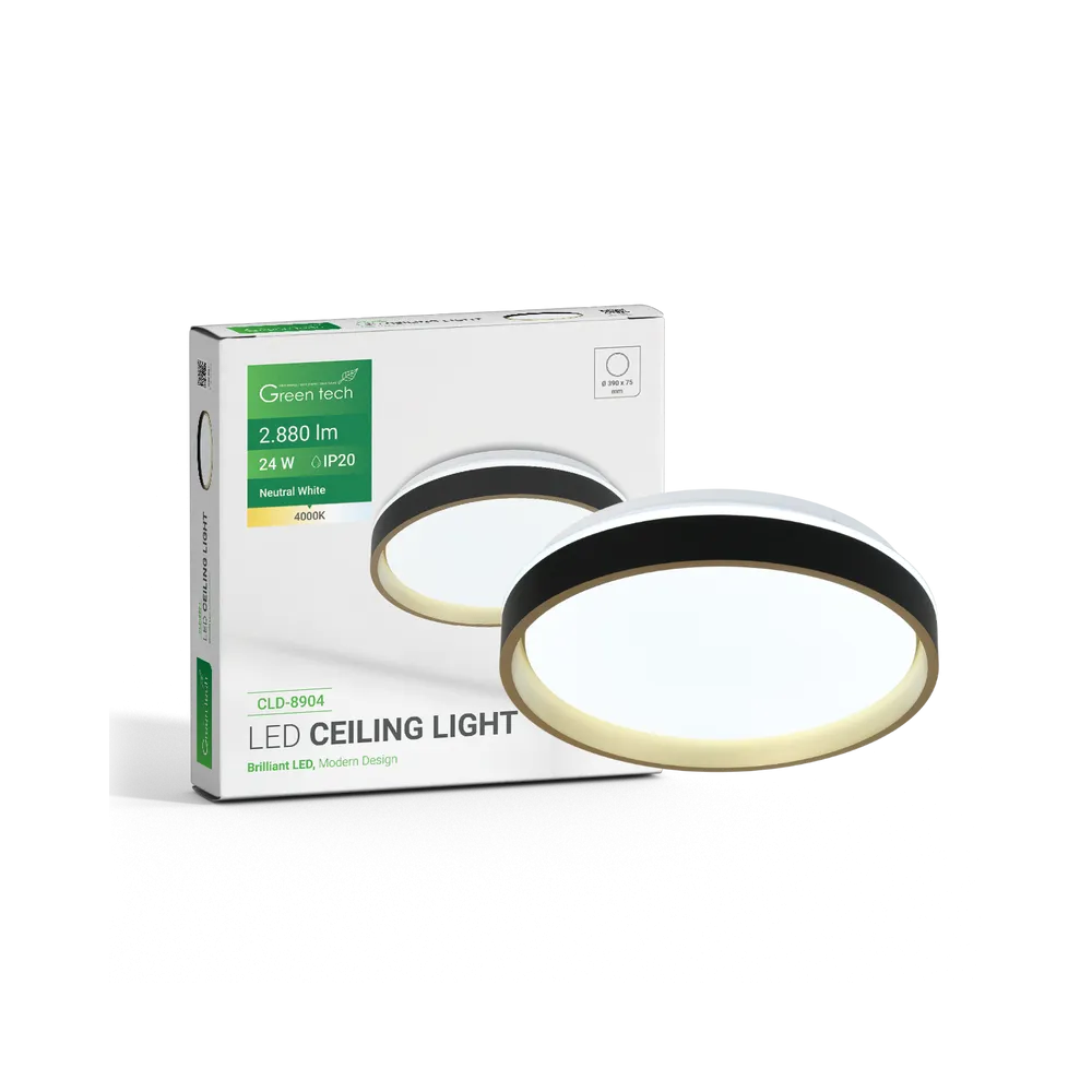 GREEN TECH LED ceiling light Green Tech 24W, 4000K, diameter 39cm - CLD-8904