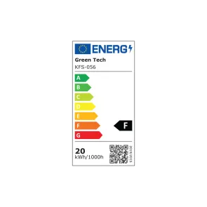 GREEN TECH LED zidna svetilka s senzorjem Green Tech 20W, 3000K, črna barva - KFS-056