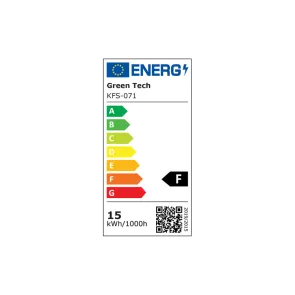 GREEN TECH LED wall lamp with sensor Green Tech 15W, 3000K, white color - KFS-071