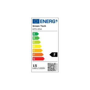 GREEN TECH LED zidna svjetilka brez senzorja Green Tech 15W, 3000K, črna barva - KFS-054