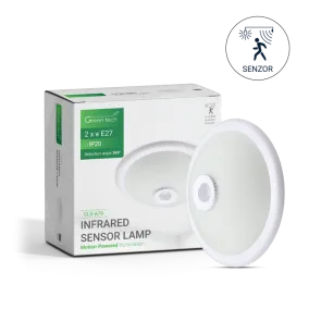 GREEN TECH Stropna svetilka s senzorjem Green Tech 2xE27 - CLS-A78