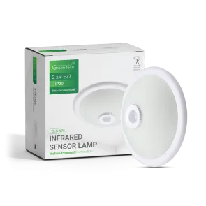 GREEN TECH Stropna svetilka s senzorjem Green Tech 2xE27 - CLS-A78