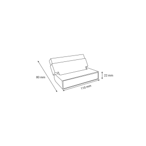 LED Magnetic Lamp Green Tech 6W, 3CCT, IP20, OSRAM LED, black color