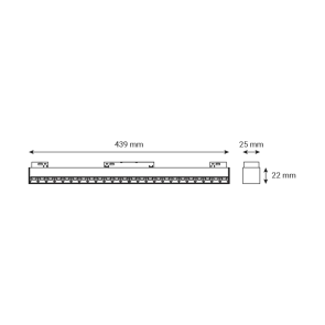 LED magnetna svetilka Green Tech 24W, 3CCT, IP20, OSRAM LED, črna barva