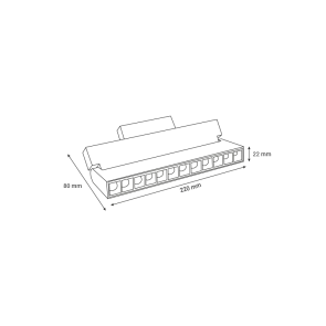LED magnetna svetilka Green Tech 12W, 3CCT, IP20, OSRAM LED, črna barva
