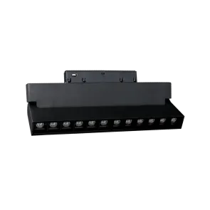 LED magnetna svetilka Green Tech 12W, 3CCT, IP20, OSRAM LED, črna barva