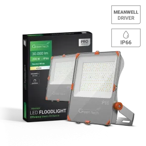 Premium LED reflektor Green Tech, 200W, 150LM/W 4200K, IP66 Meanwell XLG